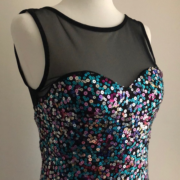 Multicoloured sequin dress - Picture 2 of 3